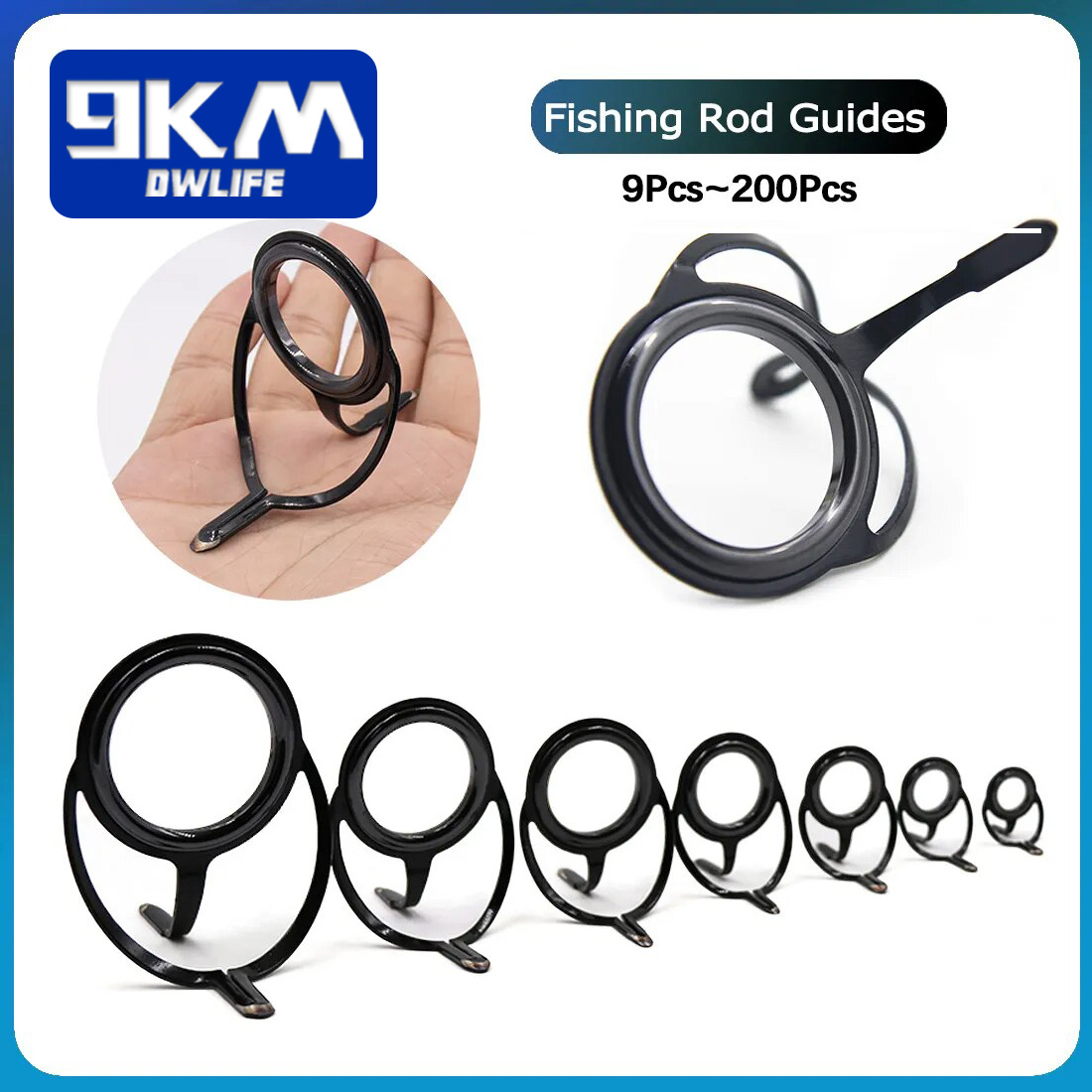 Fishing Rod Spinning - Zestaw naprawczy wędki Elementy konstrukcyjne wędki