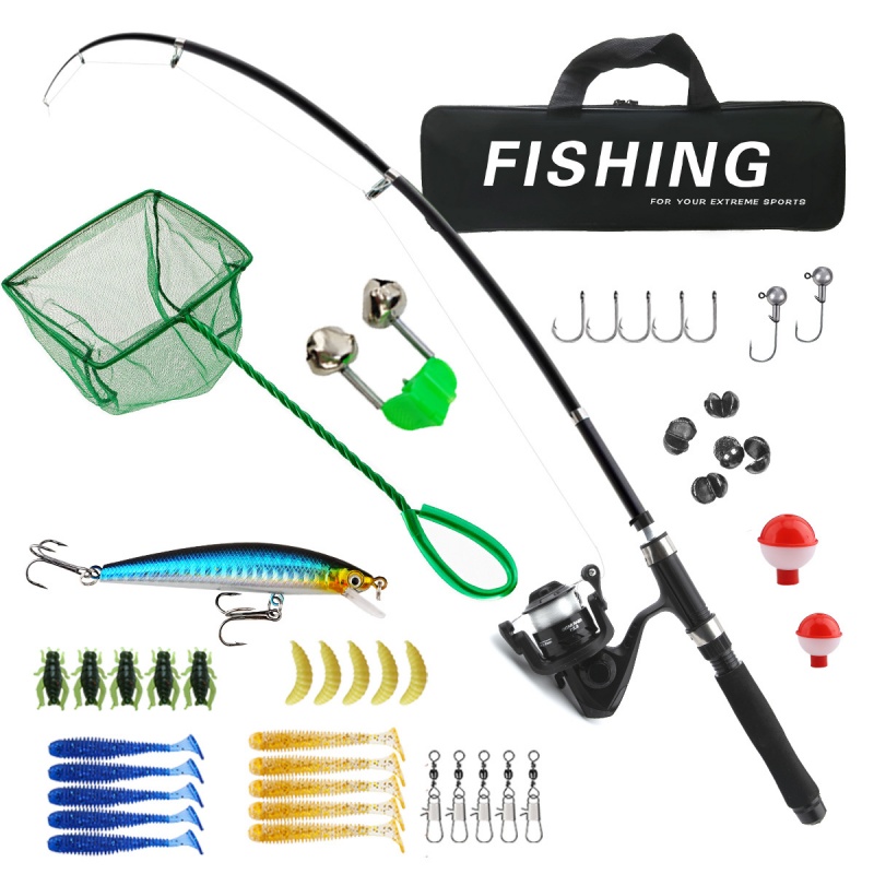 Fishing Rod Spinning - Zestaw wędkarski: wędka i kołowrotek, wędka