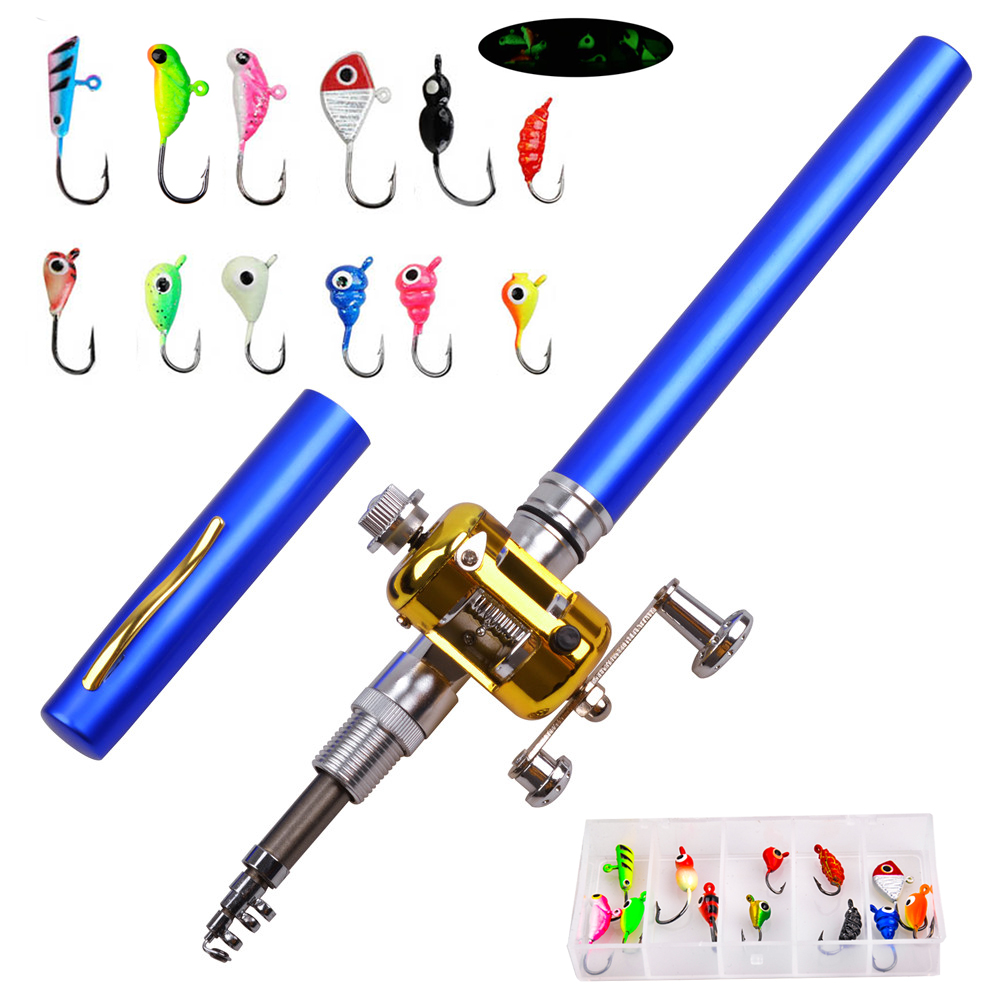 Fishing Rod Fly - Mini wędka do wędkowania podlodowego Combo